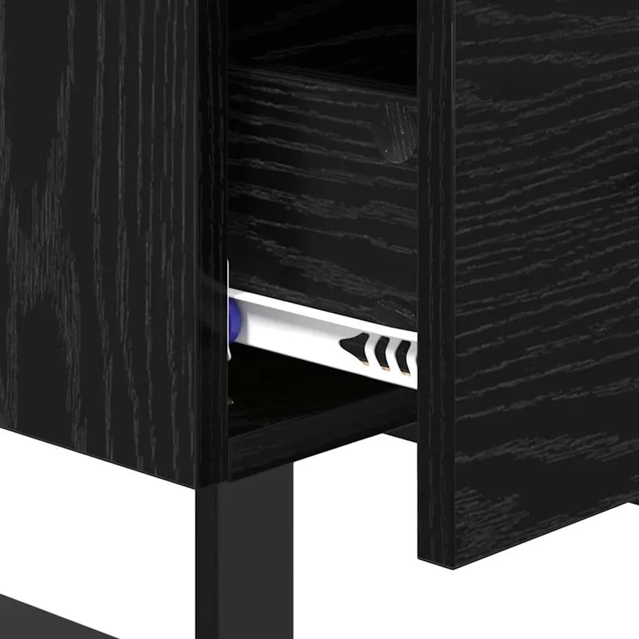 Cabinet de chevet 2 pcs Chêne noir 40 x 35 x 47,5 cm - 10
