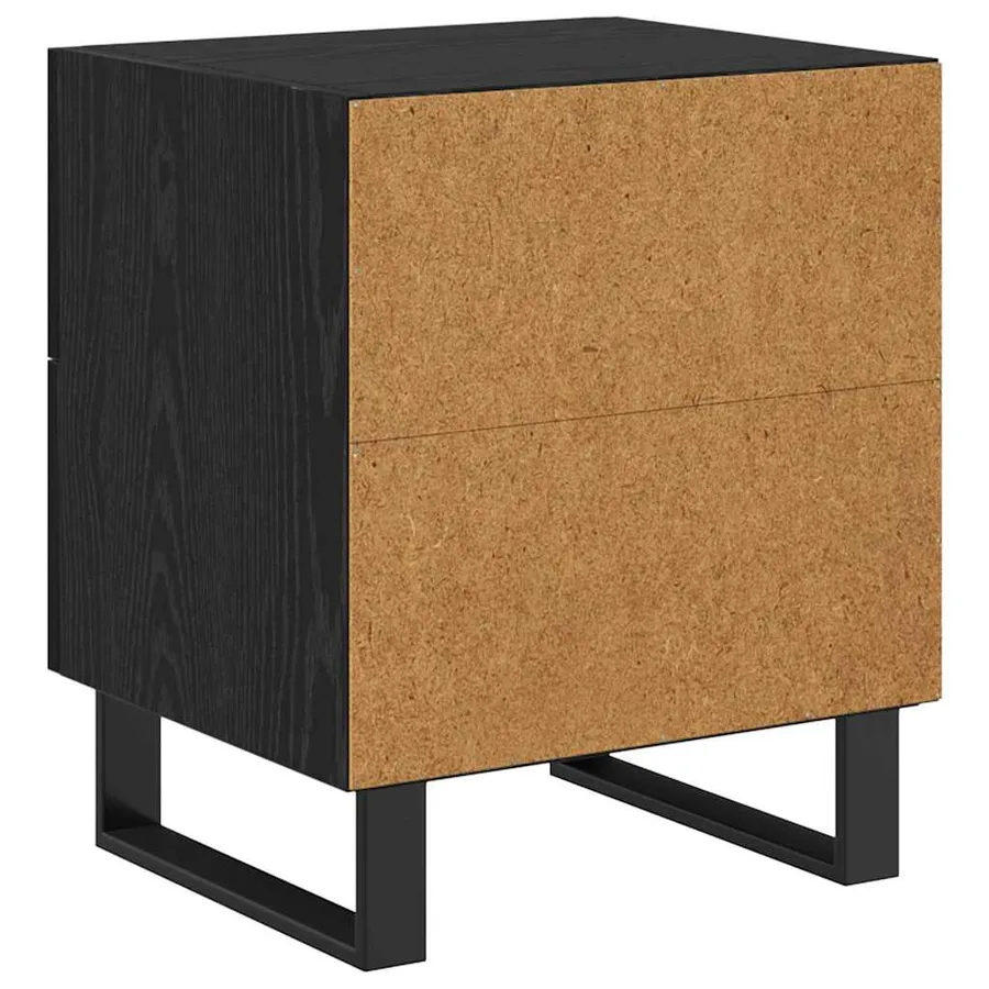 Cabinet de chevet 2 pcs Chêne noir 40 x 35 x 47,5 cm - 9