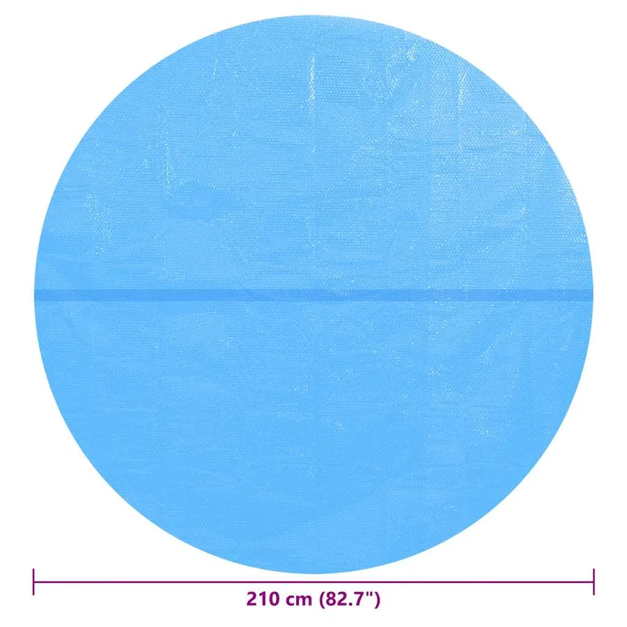 Couverture de piscine Bleu 210 cm PE - 7