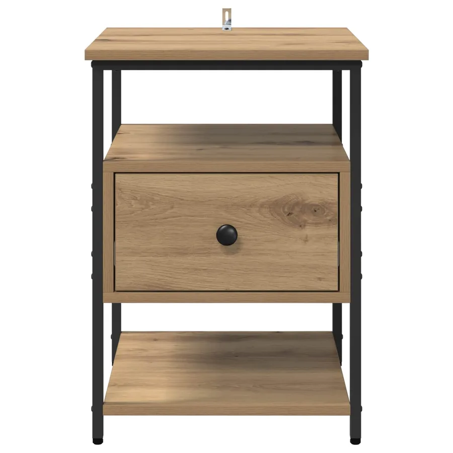 Cabinet de chevet Chêne artisanal 40 x 42 x 56 cm - 6