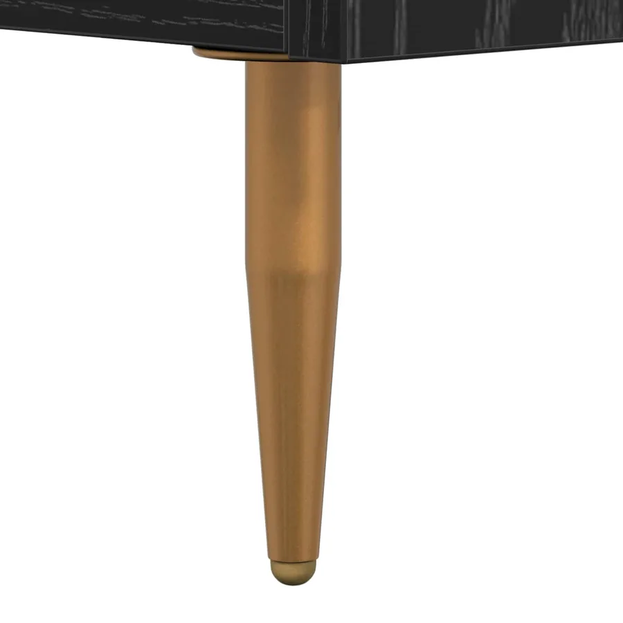 Buffet Chêne noir 34 x 34,5 x 90 cm Bois d'ingénierie - 11