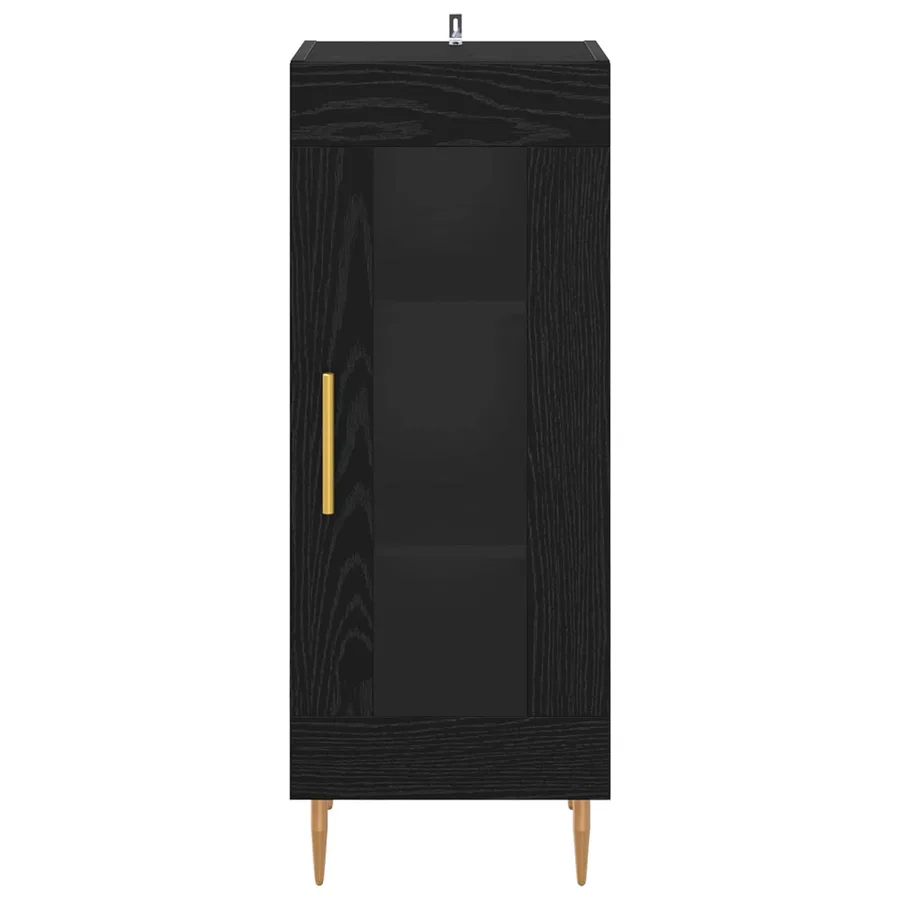 Buffet Chêne noir 34 x 34,5 x 90 cm Bois d'ingénierie - 6