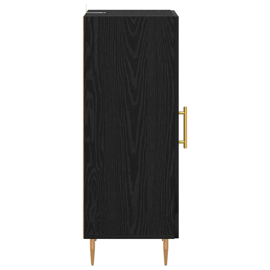 Buffet Chêne noir 34 x 34,5 x 90 cm Bois d'ingénierie - 7
