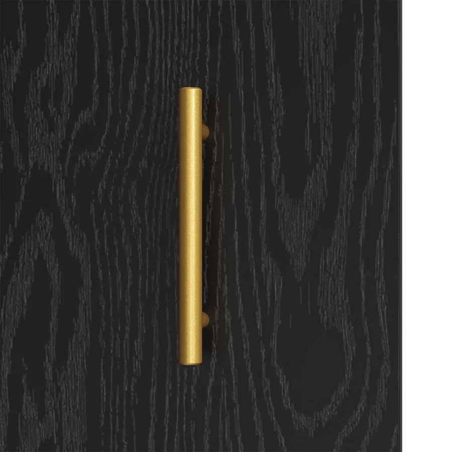 Buffet Chêne noir 34 x 34,5 x 90 cm Bois d'ingénierie - 8