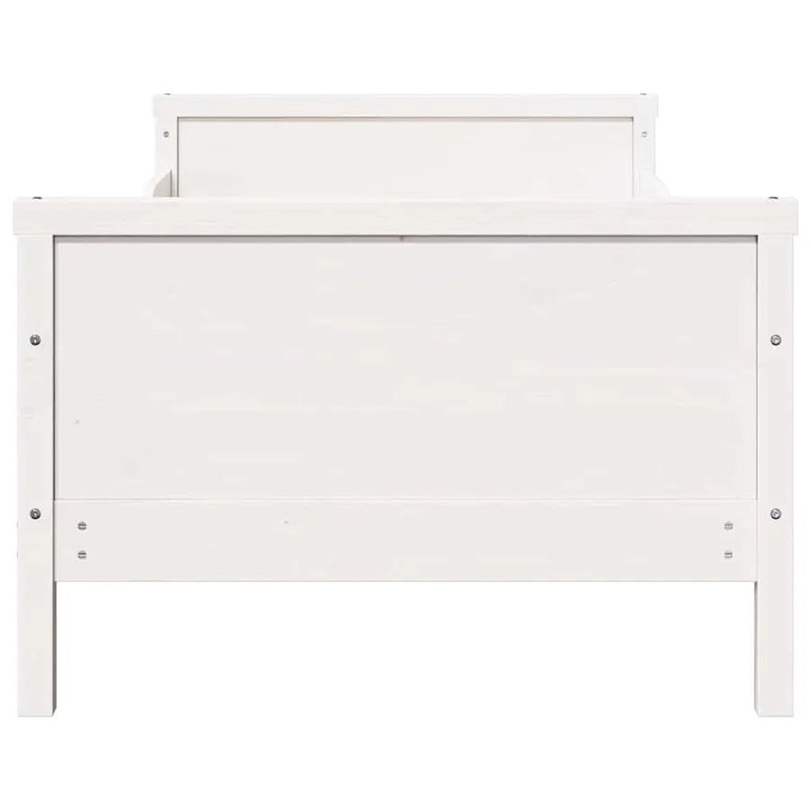 Cadre de lit Blanc 80 x 200 cm Bois d'ingénierie - 5