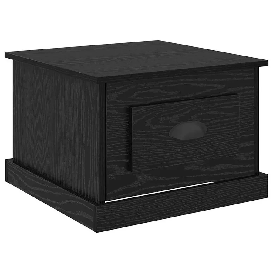 Table basse Chêne noir 50 x 50 x 35 cm Bois d'ingénierie - 2