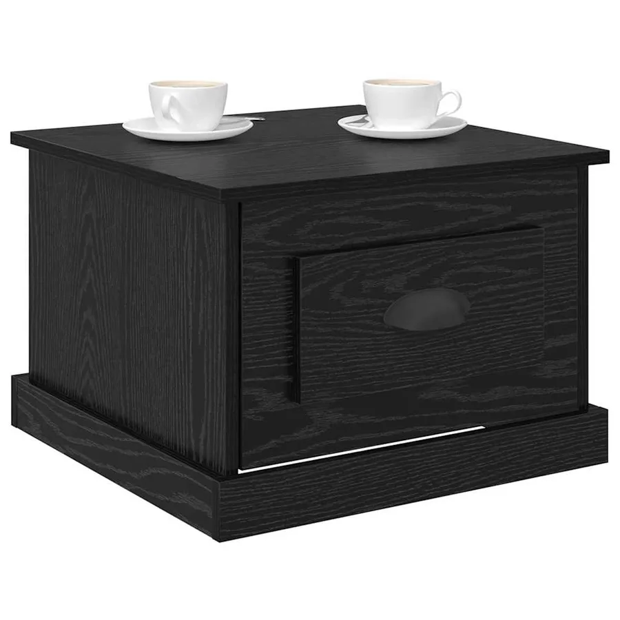 Table basse Chêne noir 50 x 50 x 35 cm Bois d'ingénierie - 3