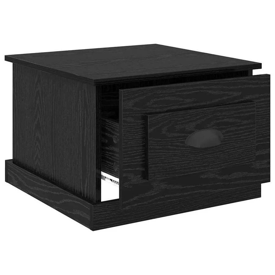 Table basse Chêne noir 50 x 50 x 35 cm Bois d'ingénierie - 5