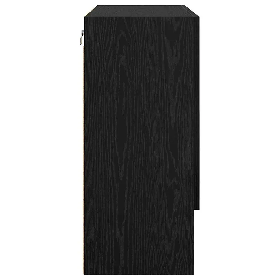 Armoire Murale Chêne noir 60 x 31 x 70 cm Bois d'ingénierie - 7
