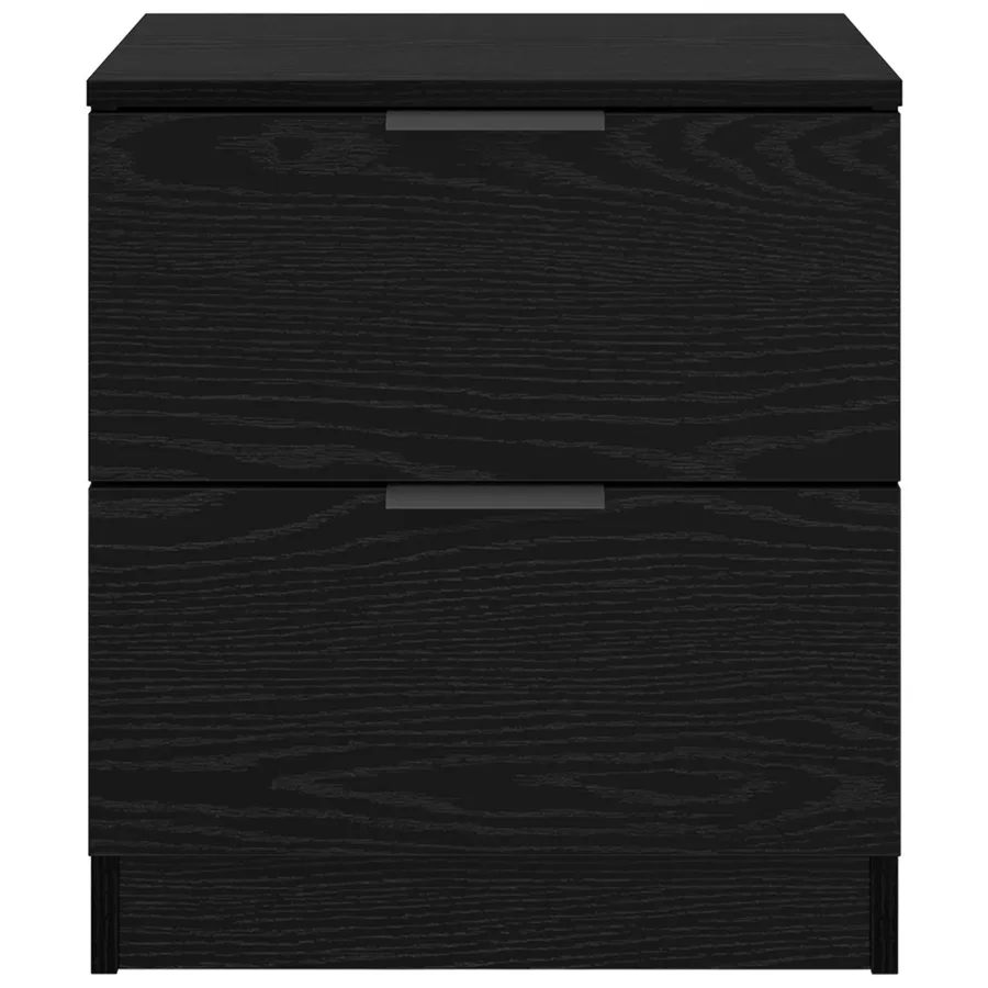 Cabinet de chevet avec tiroir 2 pcs Chêne noir 45 x 39 x 50cm - 7