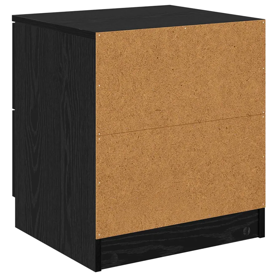 Cabinet de chevet avec tiroir 2 pcs Chêne noir 45 x 39 x 50cm - 9
