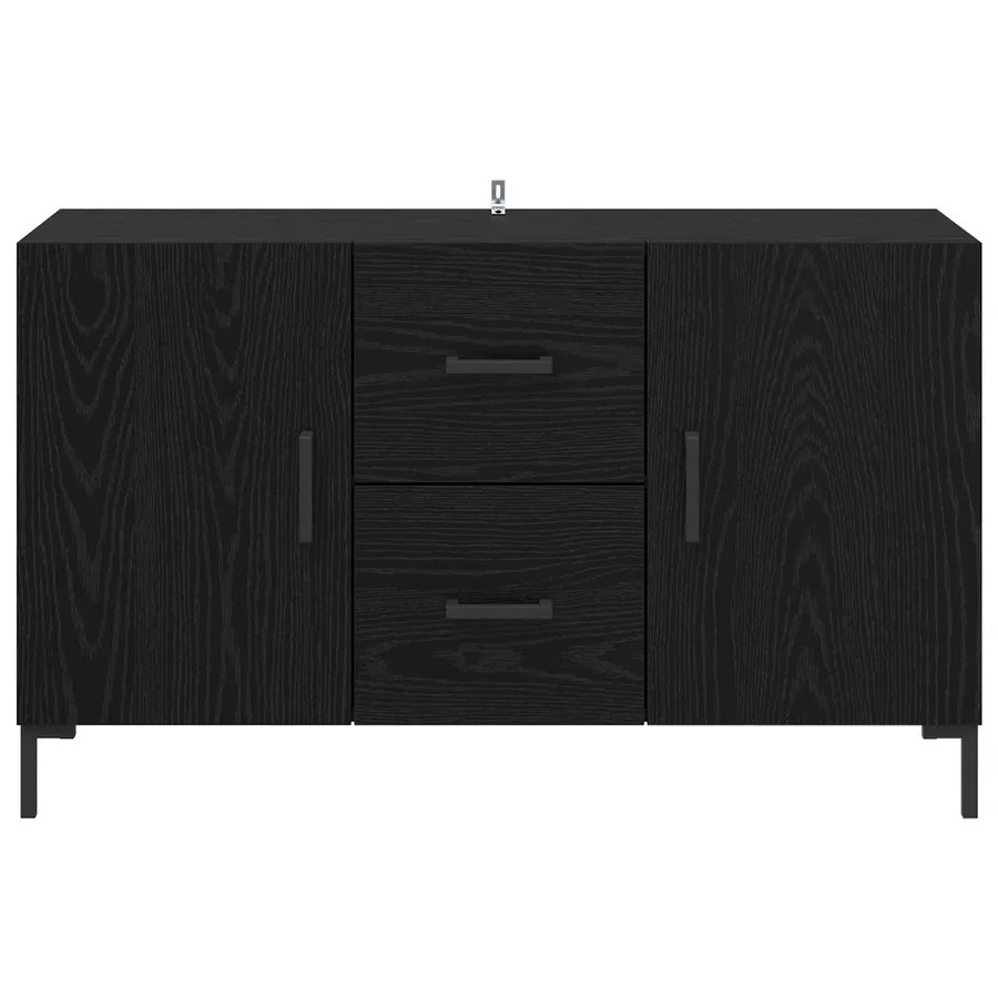 Buffet Chêne noir 100 x 36 x 60 cm Bois d'ingénierie - 6