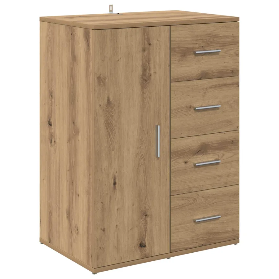 Buffet Chêne artisanal 59 x 39 x 80 cm Bois d'ingénierie - 2