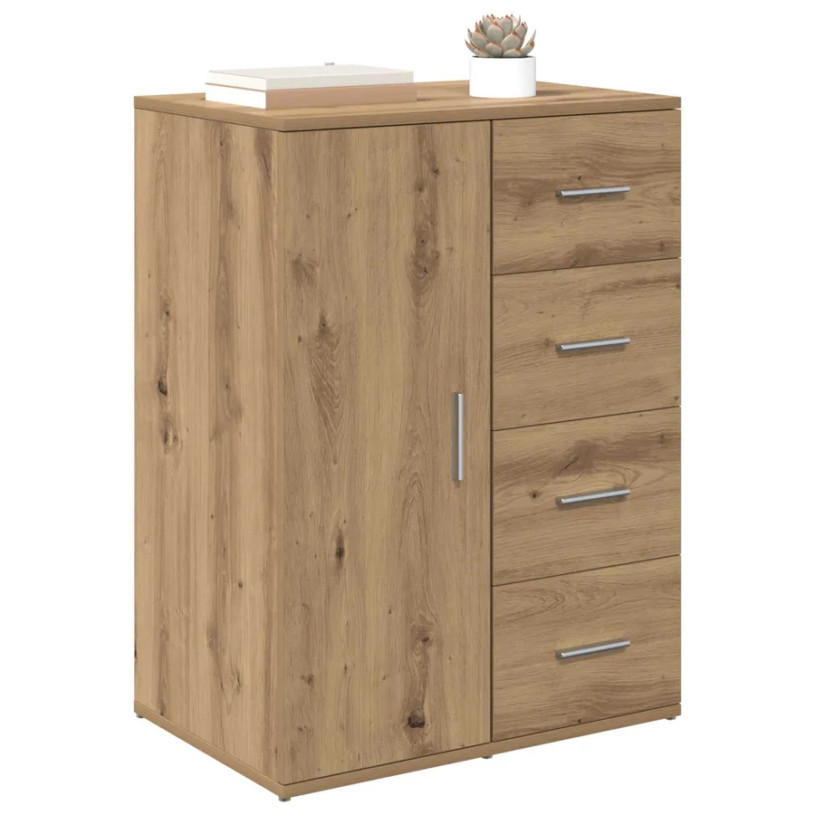 Buffet Chêne artisanal 59 x 39 x 80 cm Bois d'ingénierie - 3