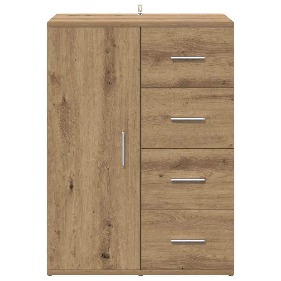 Buffet Chêne artisanal 59 x 39 x 80 cm Bois d'ingénierie - 6
