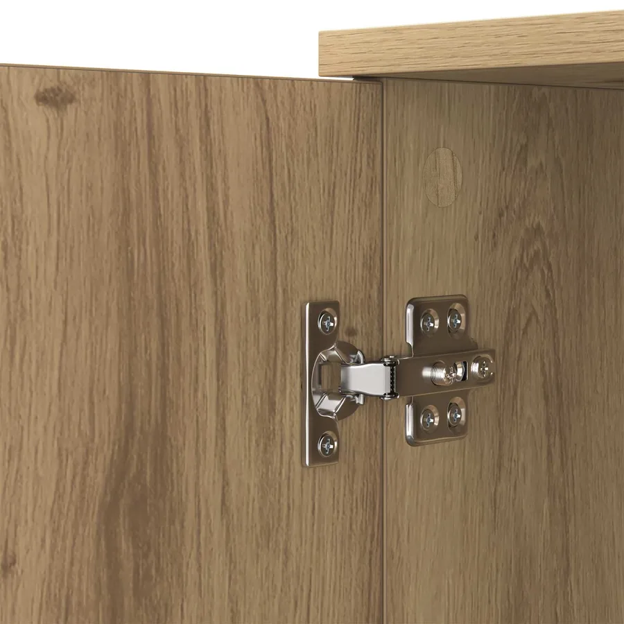 Buffet Chêne artisanal 59 x 39 x 80 cm Bois d'ingénierie - 9