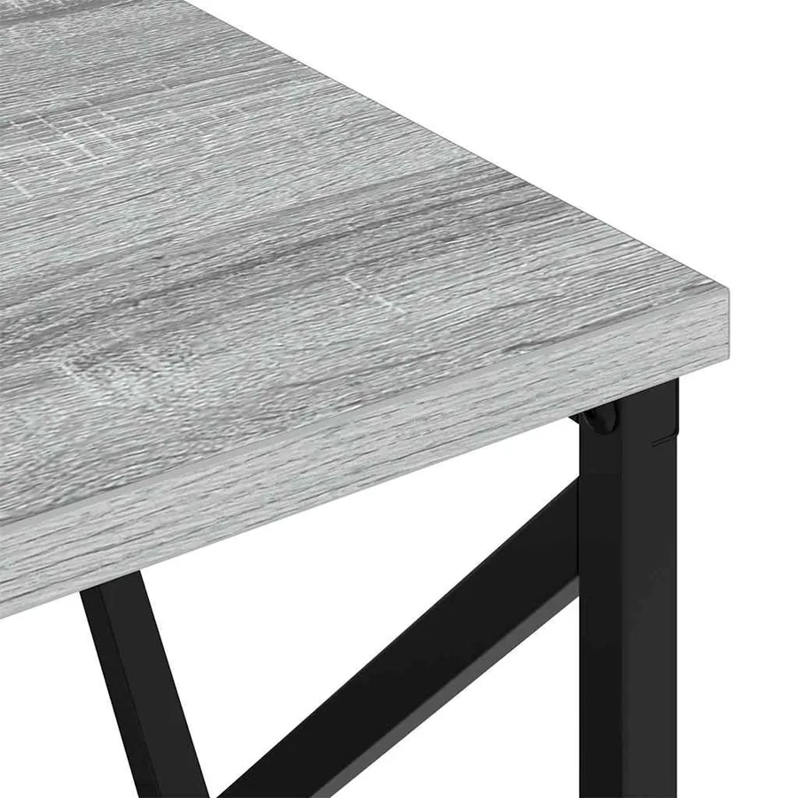Cabinet de chevet Gris Sonoma 40 x 31 x 60 cm Bois d'ingénierie - 8