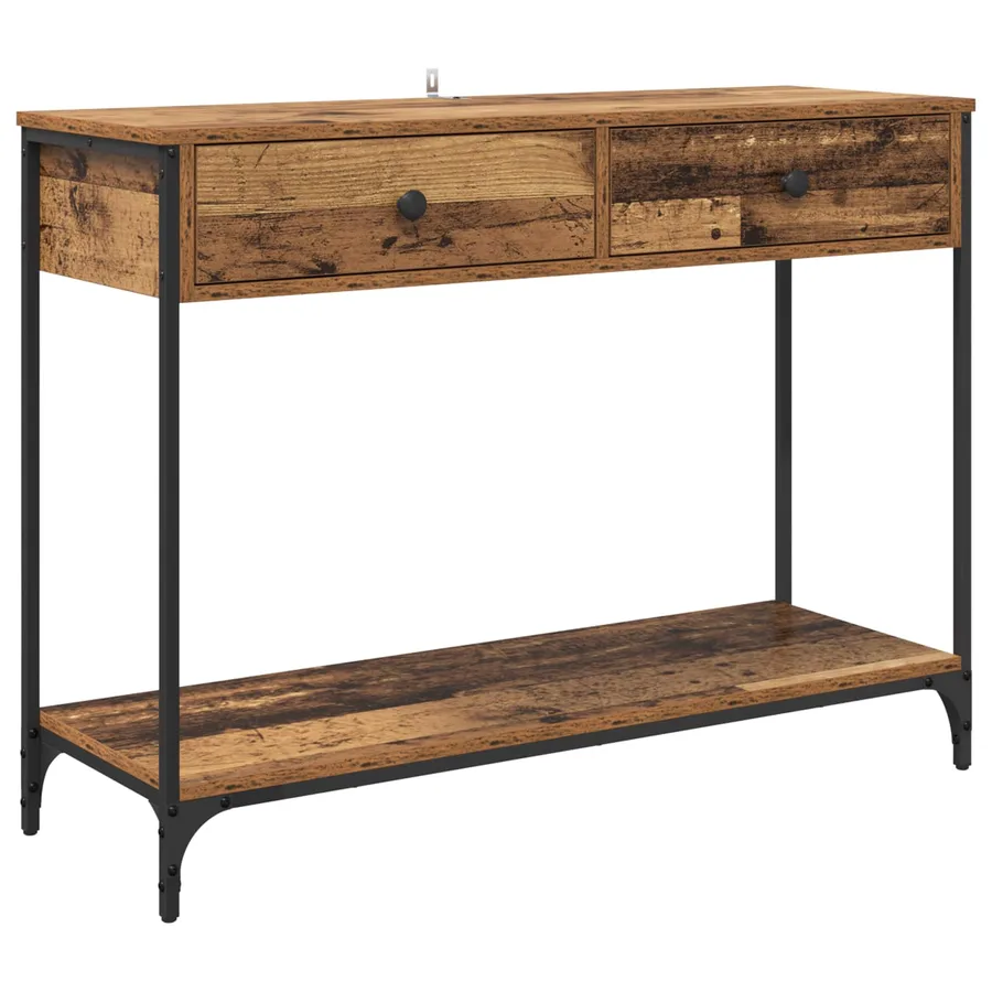 Table console Bois Ancien 100 x 34,5 x 75 cm Bois d'ingénierie - 2