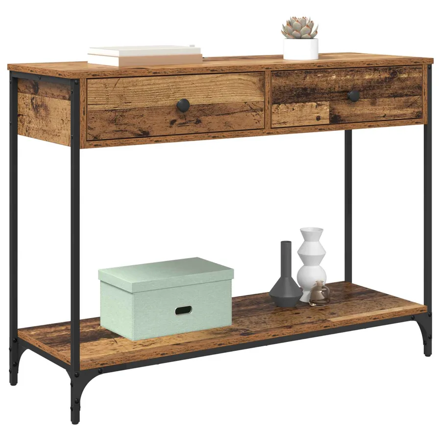 Table console Bois Ancien 100 x 34,5 x 75 cm Bois d'ingénierie - 3