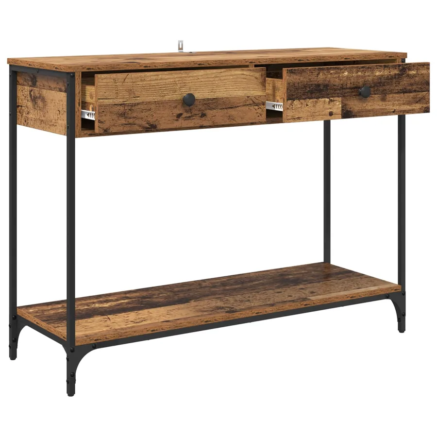 Table console Bois Ancien 100 x 34,5 x 75 cm Bois d'ingénierie - 5