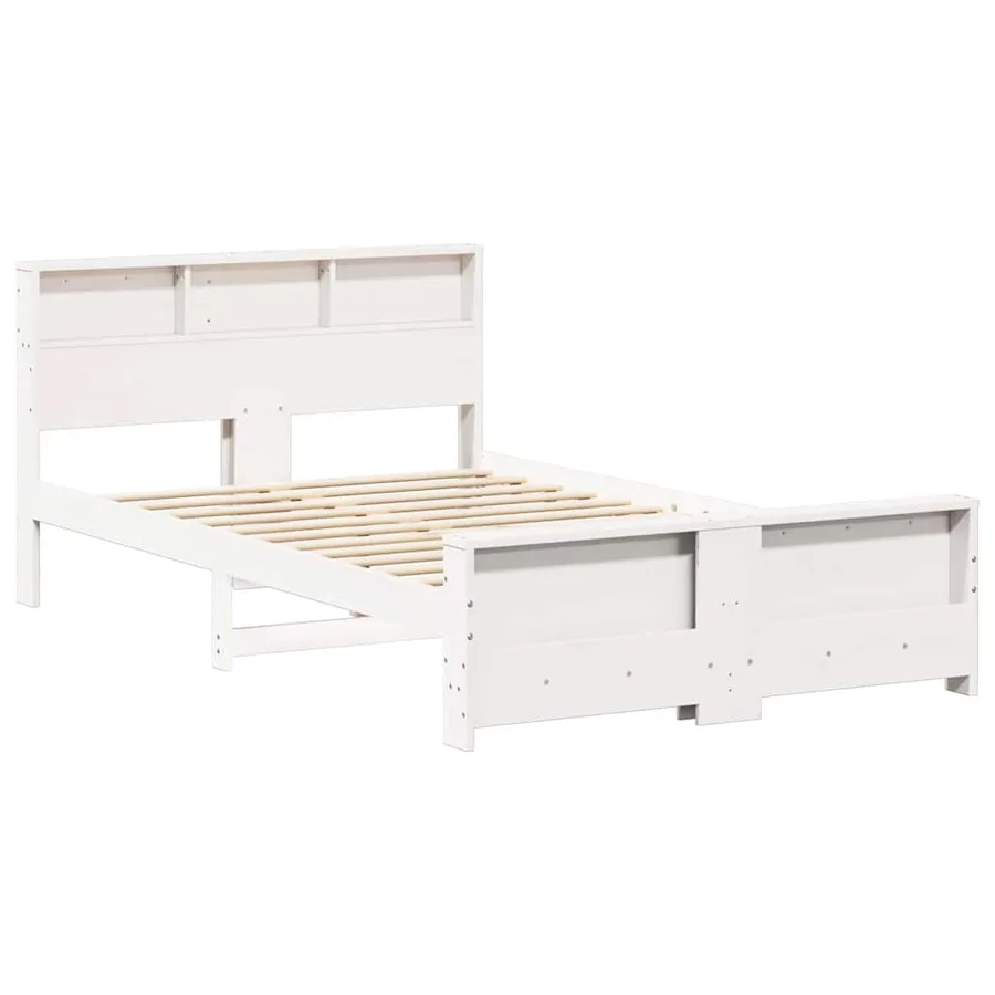 Cadre de lit Blanc 120 x 190 cm Bois d'ingénierie - 4