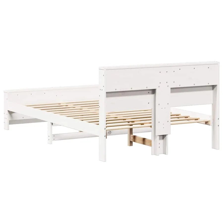 Cadre de lit Blanc 120 x 190 cm Bois d'ingénierie - 7