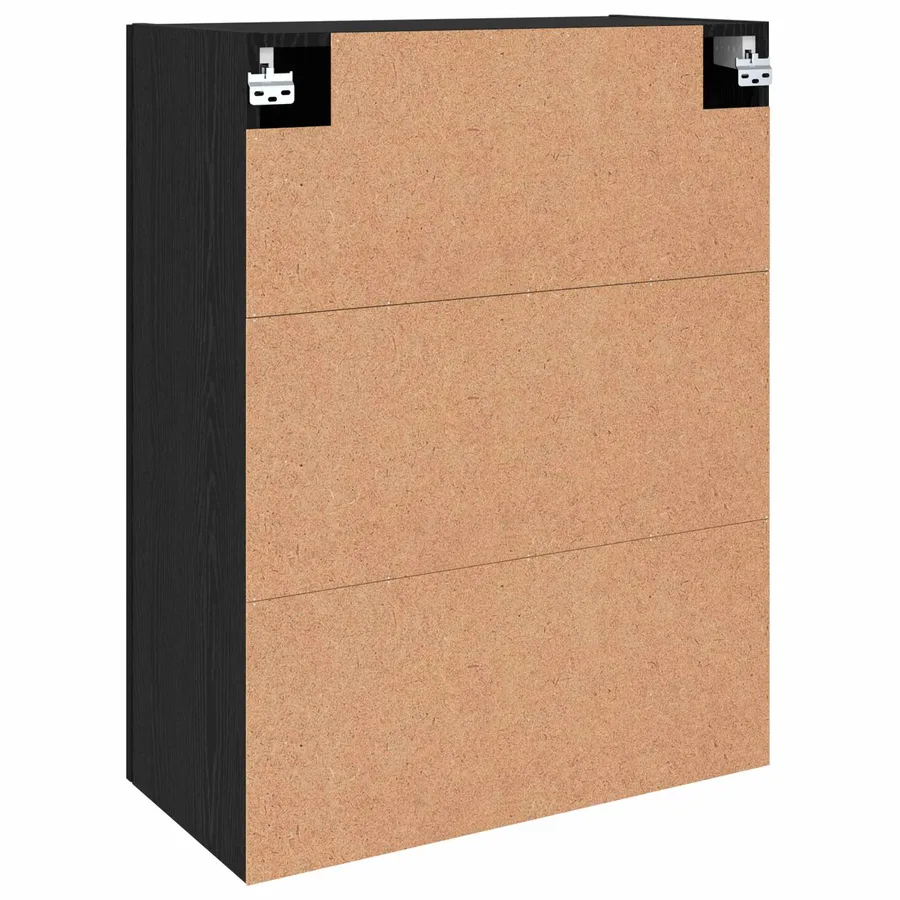 Armoire Murale Montage mural 2 pcs Chêne noir 69,5 x 34 x 90 cm - 9
