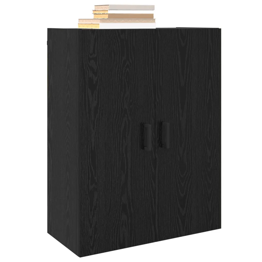 Meuble mural Chêne noir 69,5 x 34 x 90 cm Bois d'ingénierie - 3
