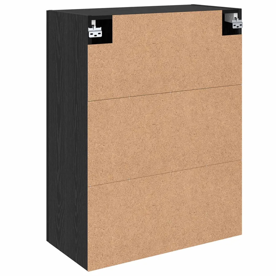 Armoire Murale Montage mural 2 pcs Chêne noir 69,5 x 34 x 90 cm - 9