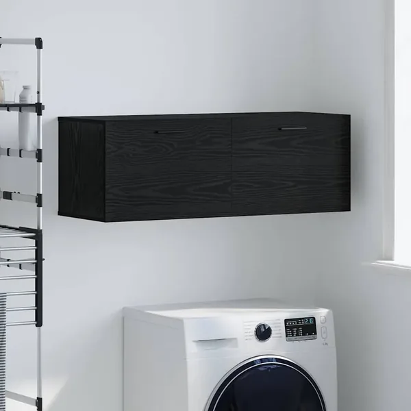 Armoire Murale Chêne noir 100 x 36,5 x 35 cm Bois d'ingénierie