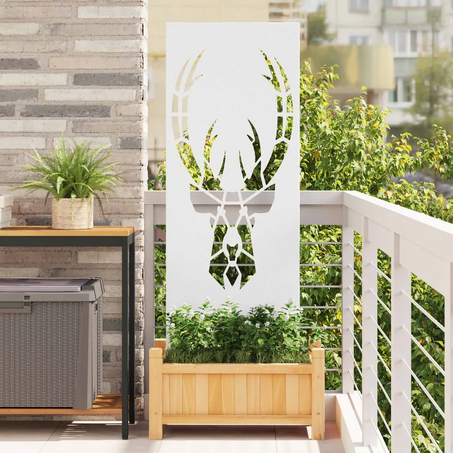 Écran de confidentialité de jardin Blanc 50 x 140 cm