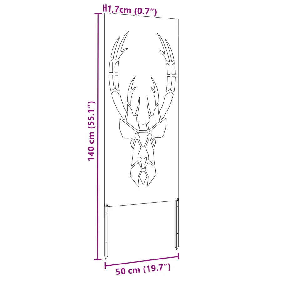 Écran de confidentialité de jardin Blanc 50 x 140 cm - 13