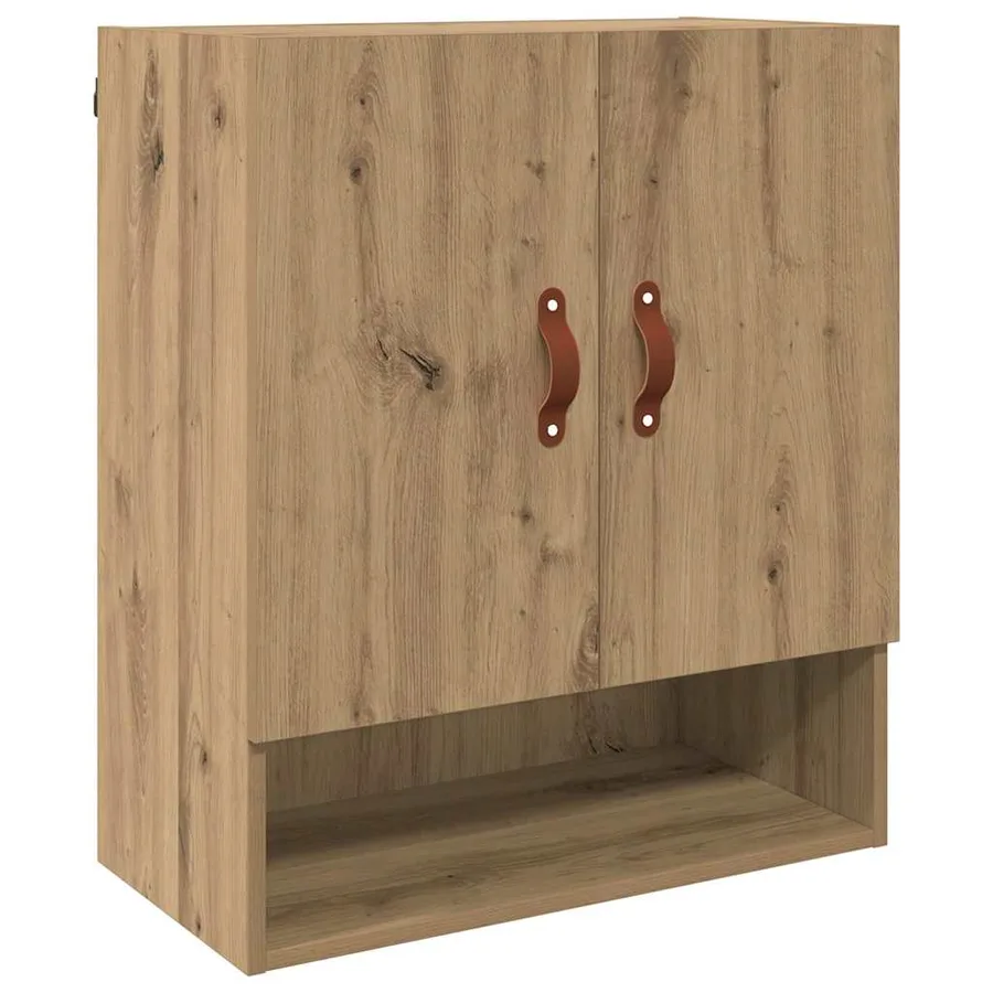 Meuble mural 60 x 31 x 70 cm Bois d'ingénierie chêne artisanal - 2