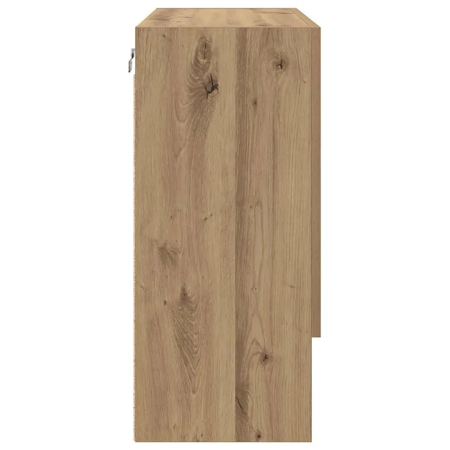 Meuble mural 60 x 31 x 70 cm Bois d'ingénierie chêne artisanal - 7