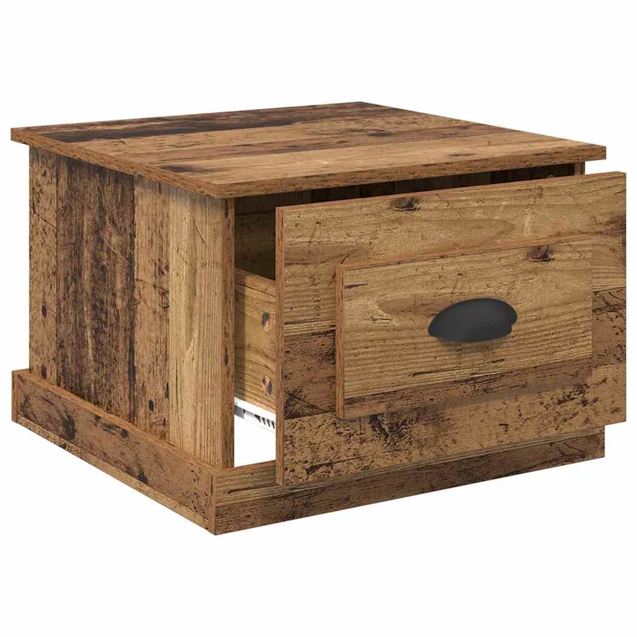 Table basse Bois Ancien 50 x 50 x 35 cm Bois d'ingénierie - 5