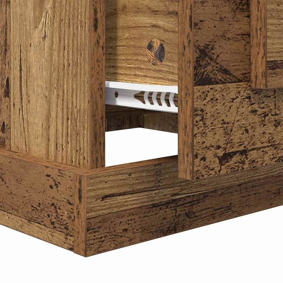 Table basse Bois Ancien 50 x 50 x 35 cm Bois d'ingénierie - 9