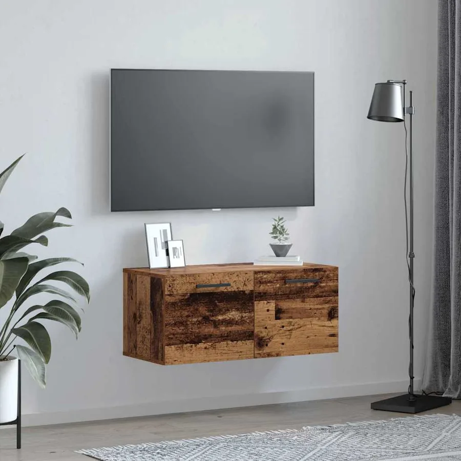 Meuble mural Bois ancien 80 x 36.5 x 35 cm Bois d'ingénierie - 4
