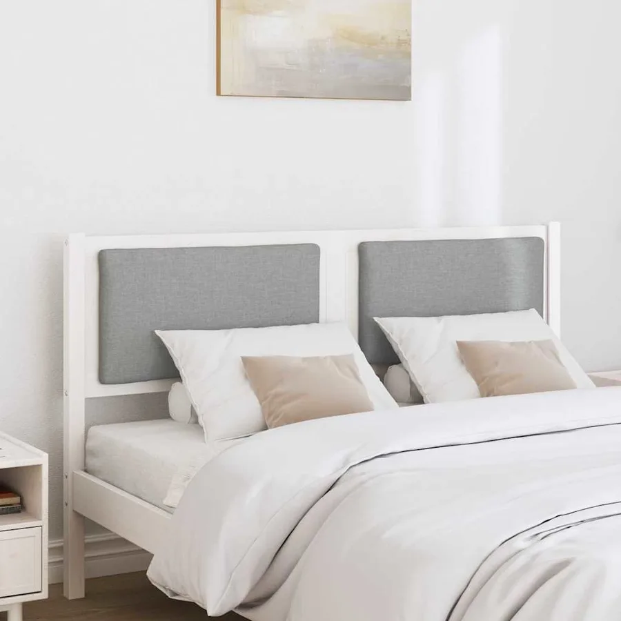 Tête de lit Autre Blanc 160 cm Bois massif en pin - 3