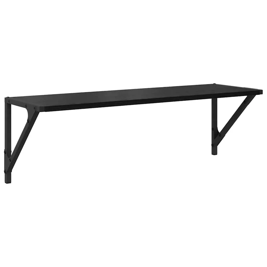 Étagères Murales 2 pcs Chêne noir 80 x 25 x 25,5 cm - 5