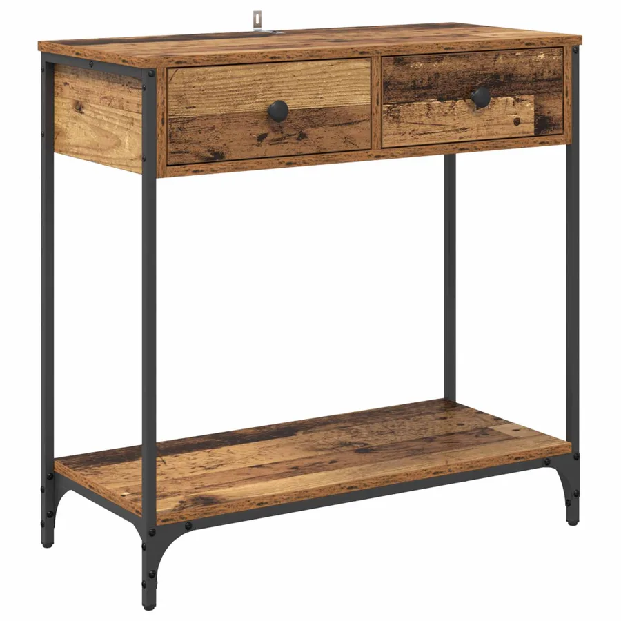 Table console Bois Ancien 75 x 34,5 x 75 cm Bois d'ingénierie - 2