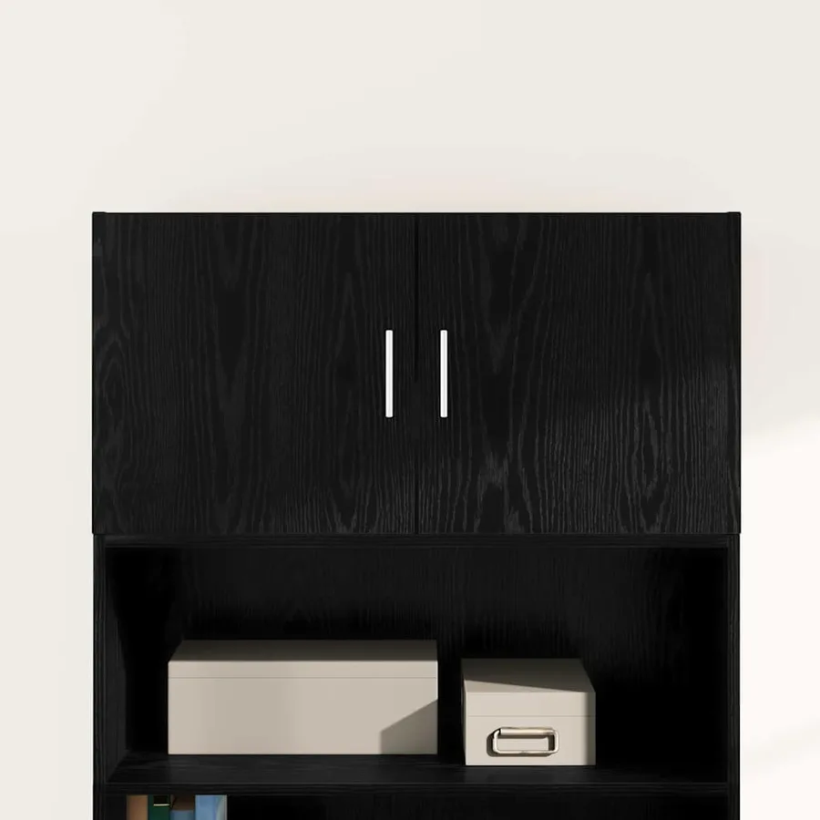 Meuble mural Chêne noir 80 x 42.5 x 40 cm Bois d'ingénierie - 4