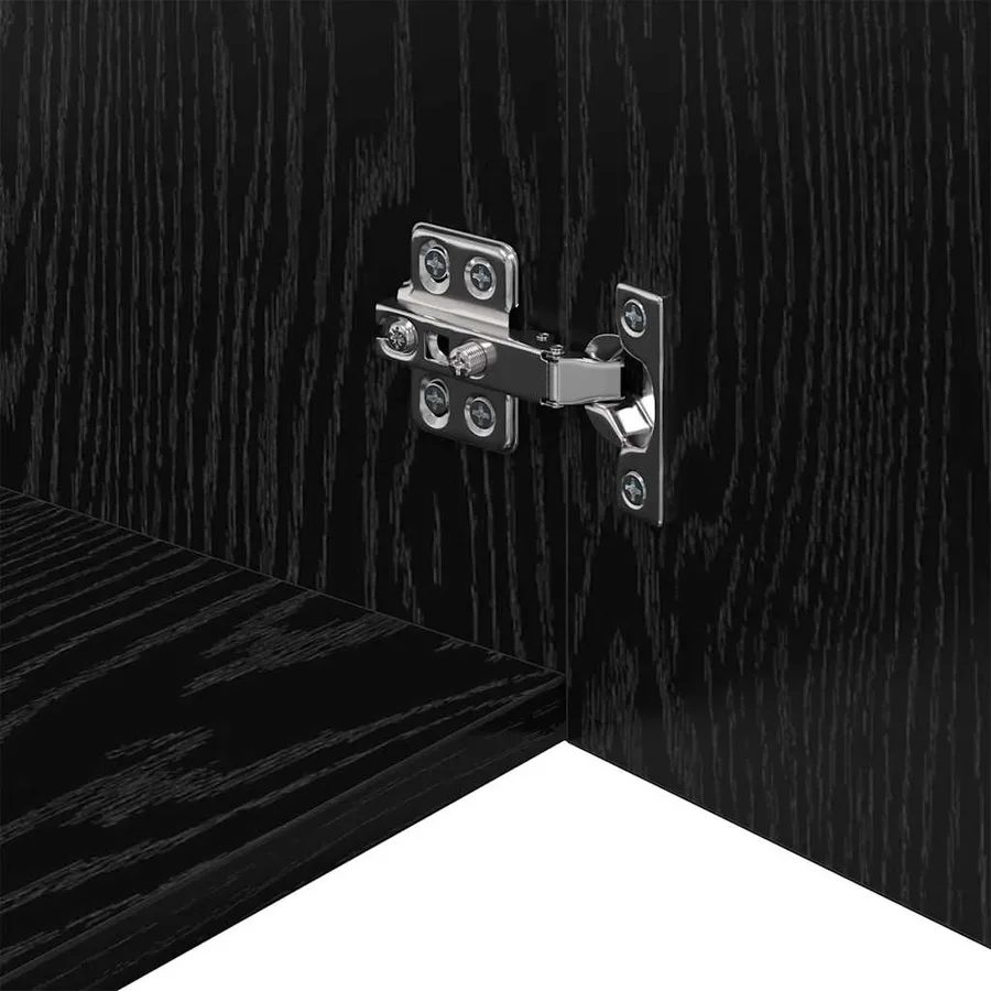 Meuble mural Chêne noir 80 x 42.5 x 40 cm Bois d'ingénierie - 9