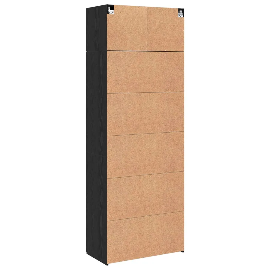 Armoire de rangement 3 pcs Chêne noir - 10