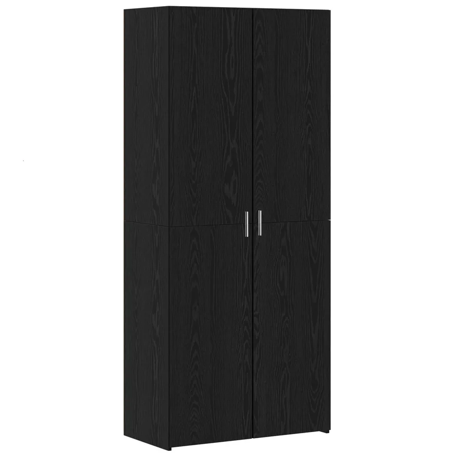 Armoire de rangement 3 pcs Chêne noir - 7