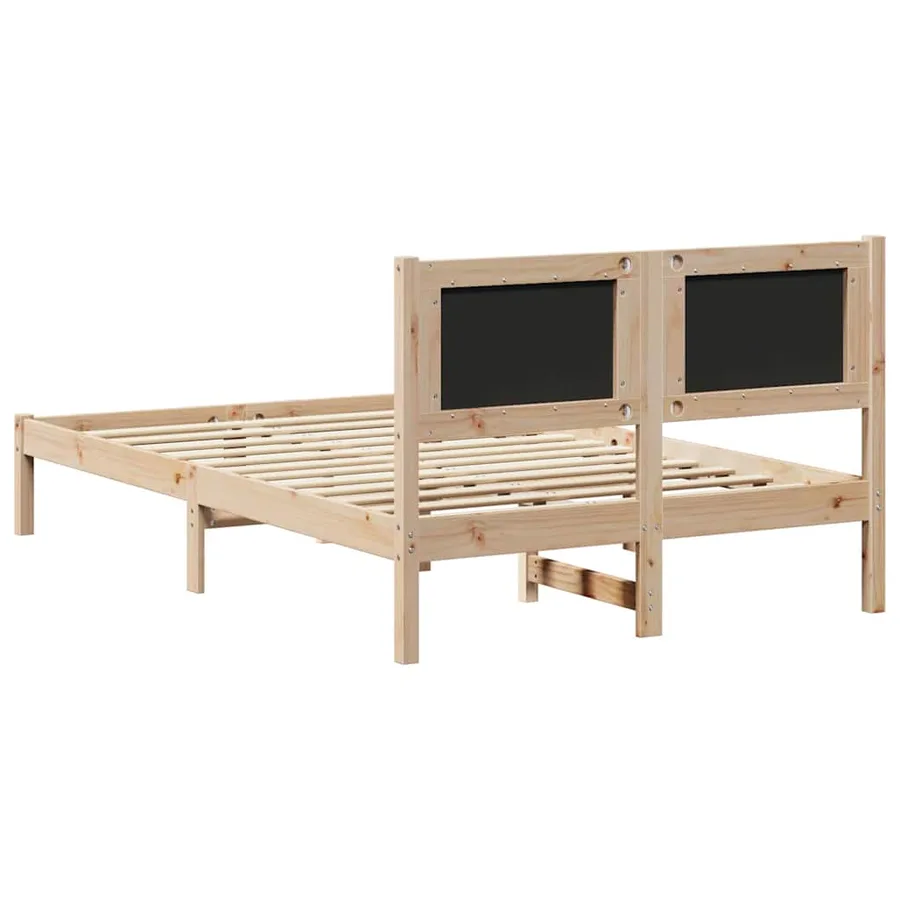 Cadre de lit Gris clair 120 x 190 cm Pin massif - 7