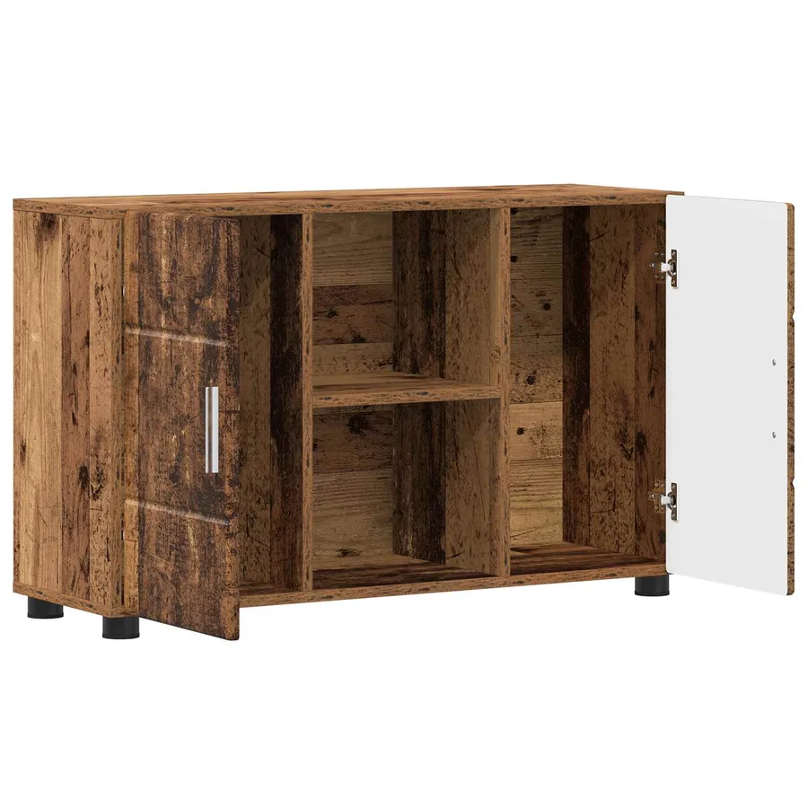Buffet avec étagère FLORIN Bois ancien 88,5 x 30,5 x 55,5 cm - 5