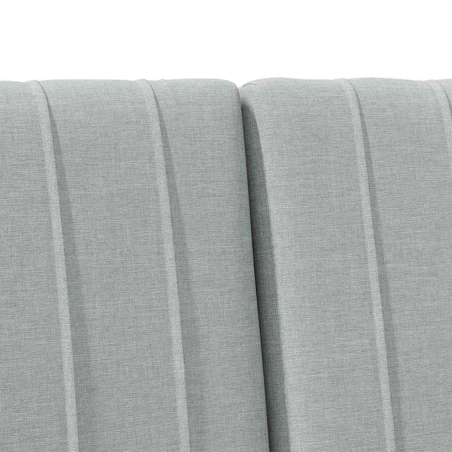 Tête de lit capitonnée Gris clair 200 cm Pin massif - 7