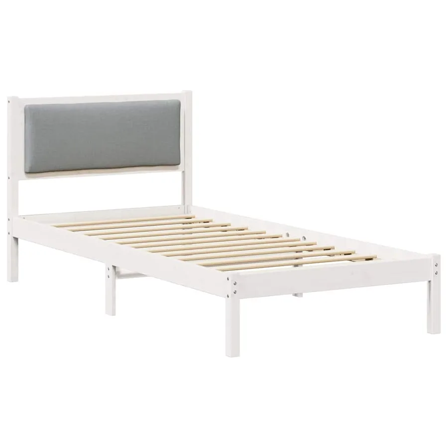 Cadre de lit Gris clair 100 x 200 cm Pin massif - 2