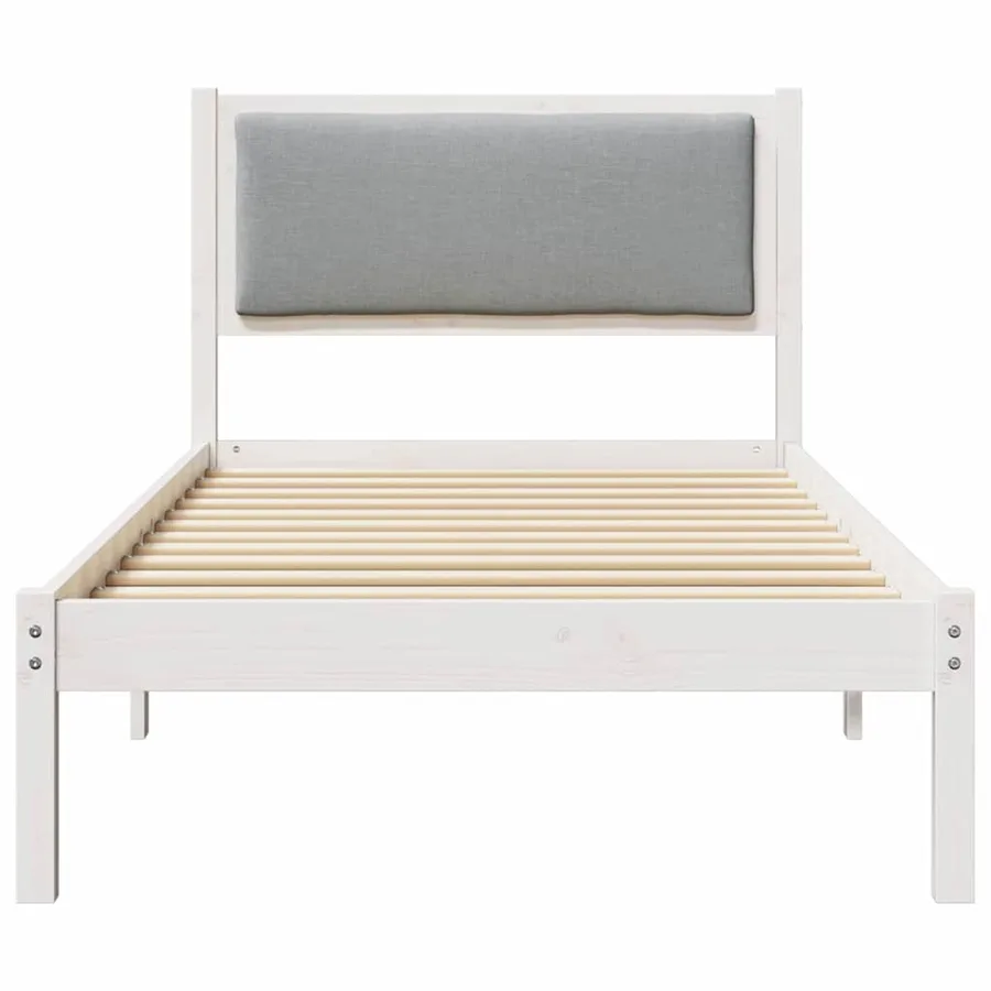 Cadre de lit Gris clair 100 x 200 cm Pin massif - 5