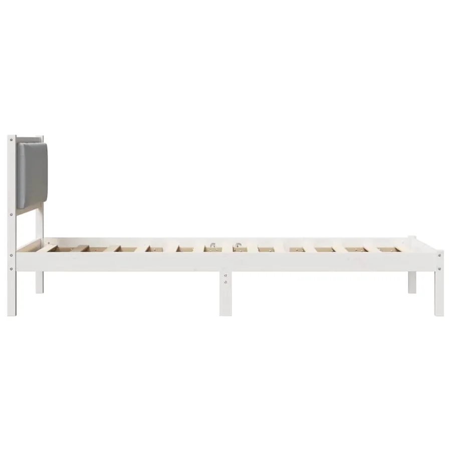 Cadre de lit Gris clair 100 x 200 cm Pin massif - 6